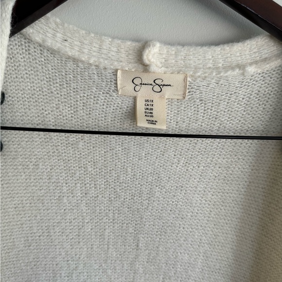 Jessica Simpson size 1X cream long knit cardigan.. - Picture 4 of 7